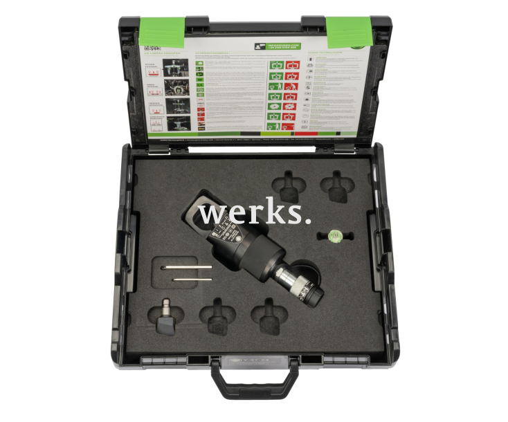 Гидравлический гайкорез с приводом от насоса, в чемодане KUKKO Y-57-24