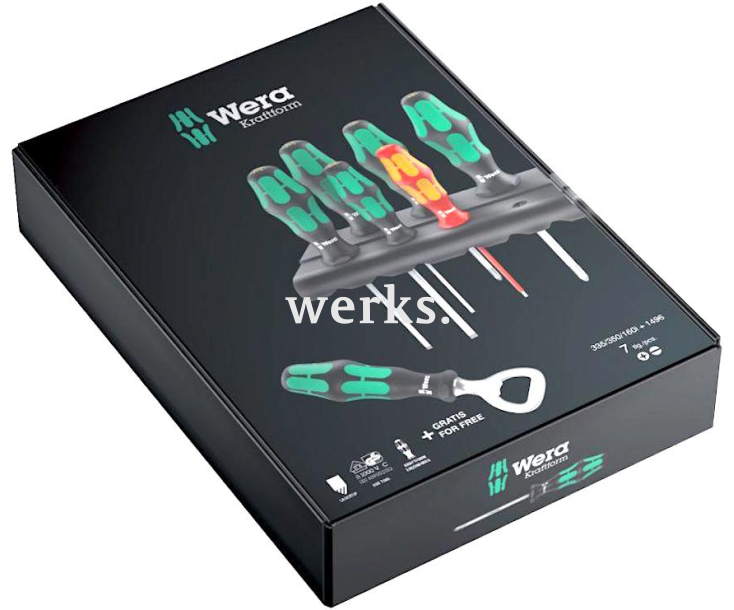 Набор отверток PH SL Wera Kraftform Plus WE-203775 7 предметов с подставкой