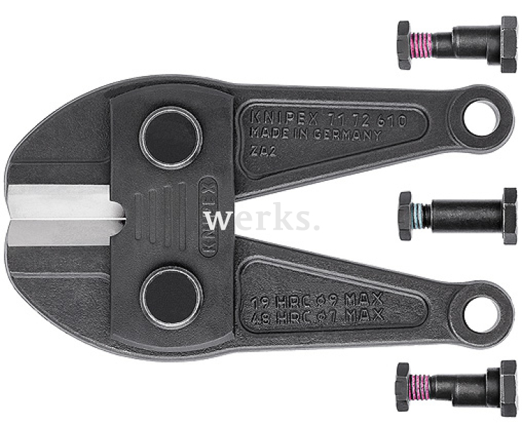 Запасная ножевая головка в комплекте с болтами для 7172610 Knipex KN-7179610