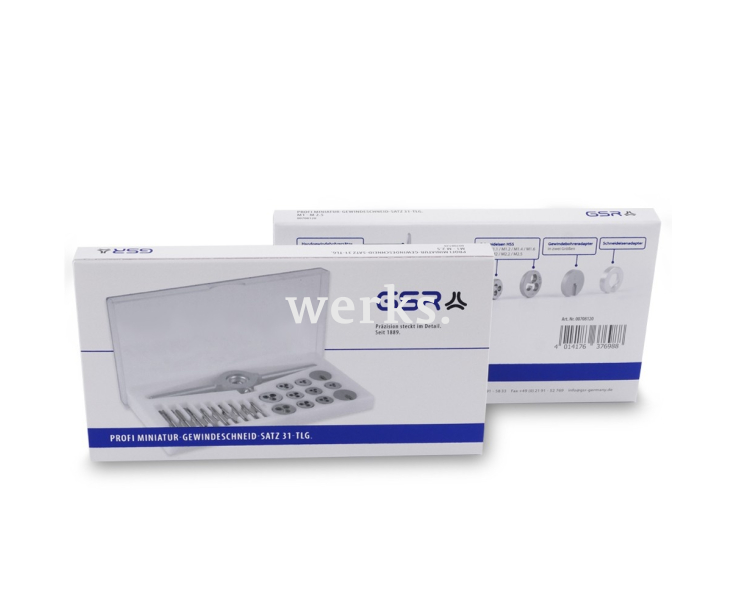 31-пр. Набор метчиков и плашек M1-M2,5 HSS Werks W.1416240