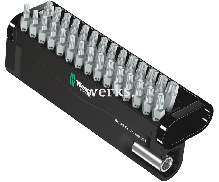 Bit-Check 30 TX Universal 1 Набор насадок и держатель Wera WE-057908 30 предметов