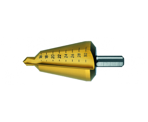 Сверло конусное по металлу Zira HSS TiN 6-20 х 65 мм ZI-500011