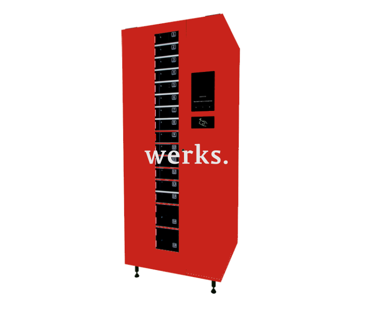 Вендинговый аппарат барабанного типа werks.VENDING 1
