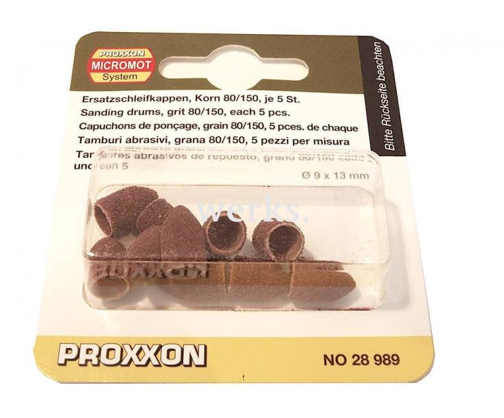 Конусы шлифовальные Ø 9 мм К80 / К150 Proxxon 28989 10 шт.