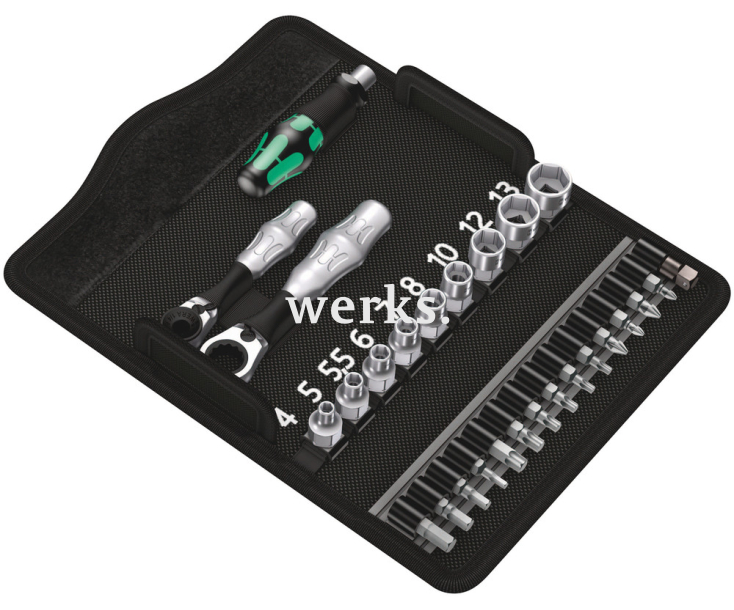 Kraftform Kompakt Zyklop Mini 2 Набор насадок (PH, PZ, TX, HEX-Plus, HEX Nut), Wera WE-135918