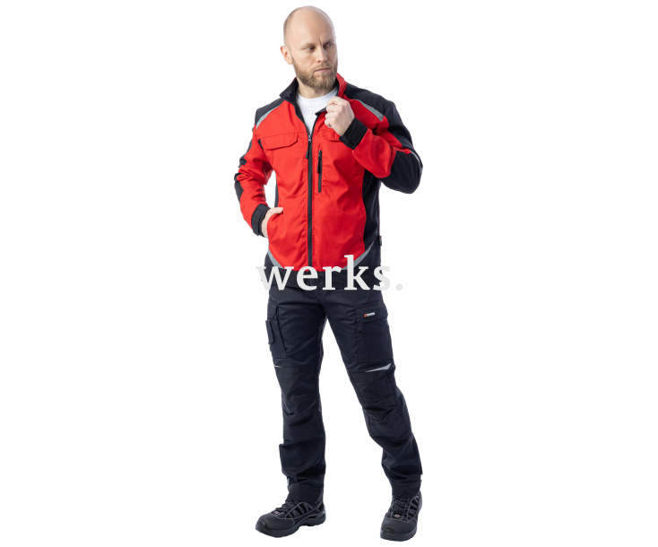 Летняя куртка Brodeks KS 202 красный/черный (XXL)