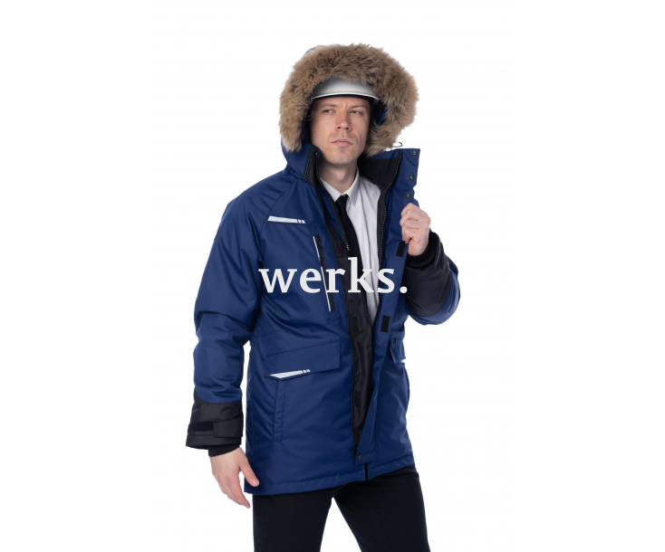 Зимняя куртка-парка Brodeks KW215 синий (XL)