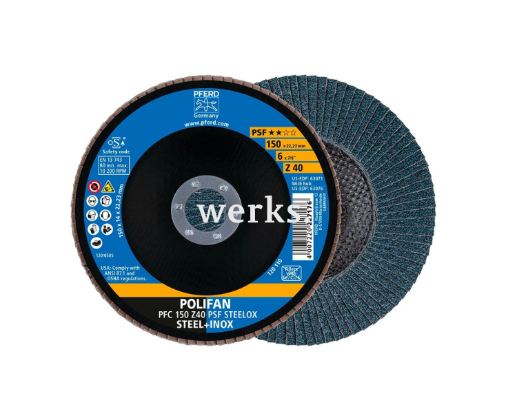 Круг шлифовальный Pferd PFC 150 Z 40 PSF STEELOX