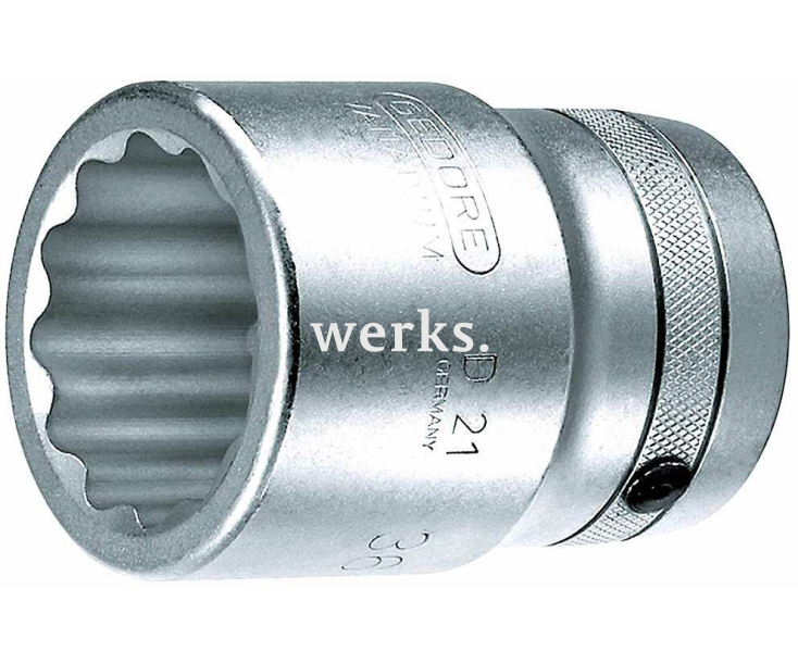 Головка торцовая дюймовая двенадцатигранная 1" D 21 2.1/4AF профиль 2.1/4AF Gedore 6177330