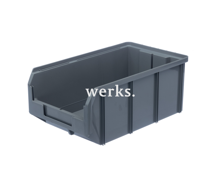 Пластиковый ящик Стелла-техник V-3-серый 341х207x143мм, 9,4 литра