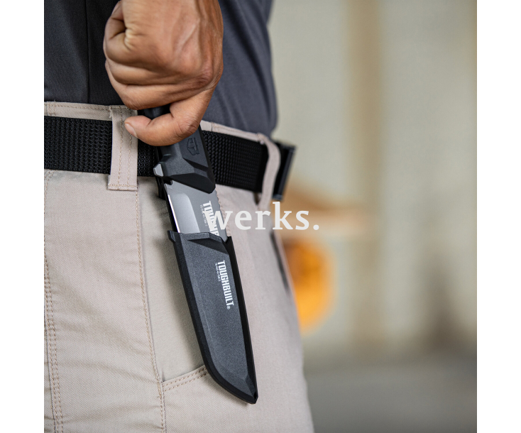 Нож ремесленника с ножнами на клипсе TOUGHBUILT TB-H4S-40-TMK-2