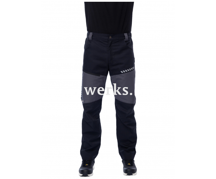 Летние брюки Brodeks KS 334 серый/черый (66)