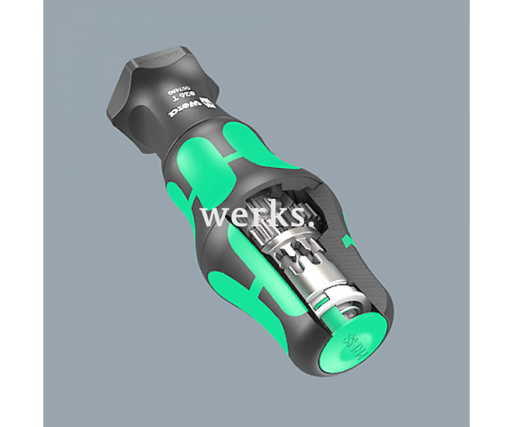 826 T Ручка-держатель насадок Kraftform Turbo с быстрозажимным патроном Rapidaptor Wera WE-057480