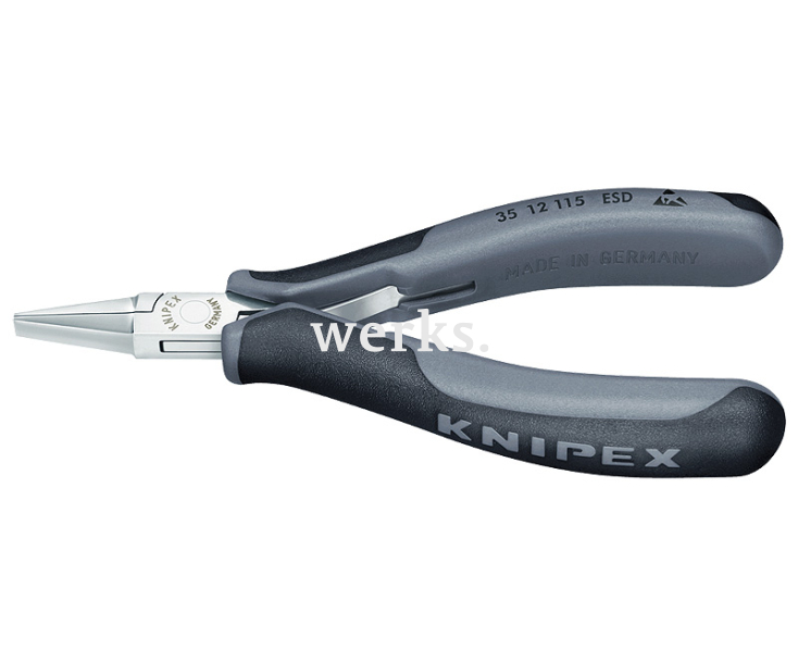 Плоскогубцы захватные для электроники антистатические Knipex KN-3512115ESD