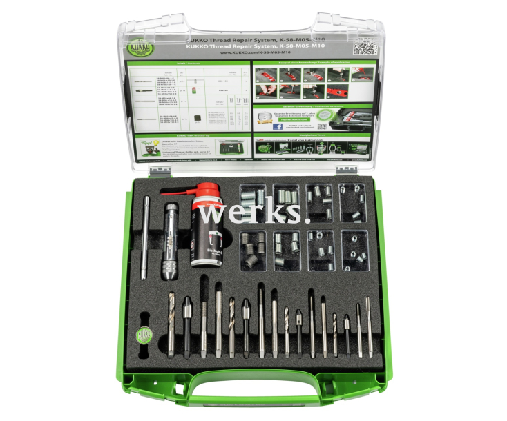 Набор для восстановления резьбы KUKKO Thread Repair System KUKKO K-58-M05-M10