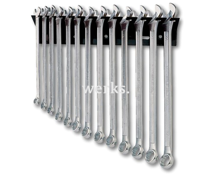 Набор удлиненных комбинированных гаечных ключей USAG 285 L/R13 U02850381 13 предметов в металлическом держателе