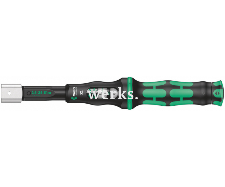 Динамометрический ключ Wera Click-Torque X 1 2,5-25 Nm для сменных насадок WE-075651