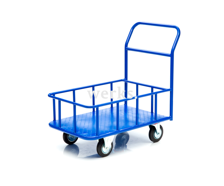 Тележка платформенная Стелла-техник КПБ-300-125-К , с бортом, 600х900мм