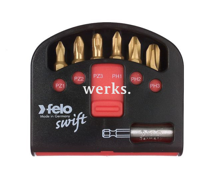 Набор Felo Swift с держателем и битами TIN PH PZ 7 предметов 02060376