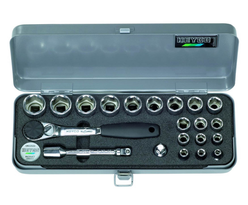 Набор торцовых головок 1/2" 3/8" 72-4010-M Heyco HE-00072401083 21 предмет