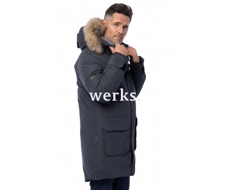 Зимняя пуховая куртка-парка Brodeks KW233 т.серый (XXL)