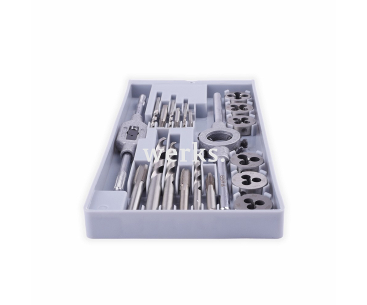 20-пр. Набор метчиков, плашек, свёрл M3 - M12 HSS Werks W.1412100
