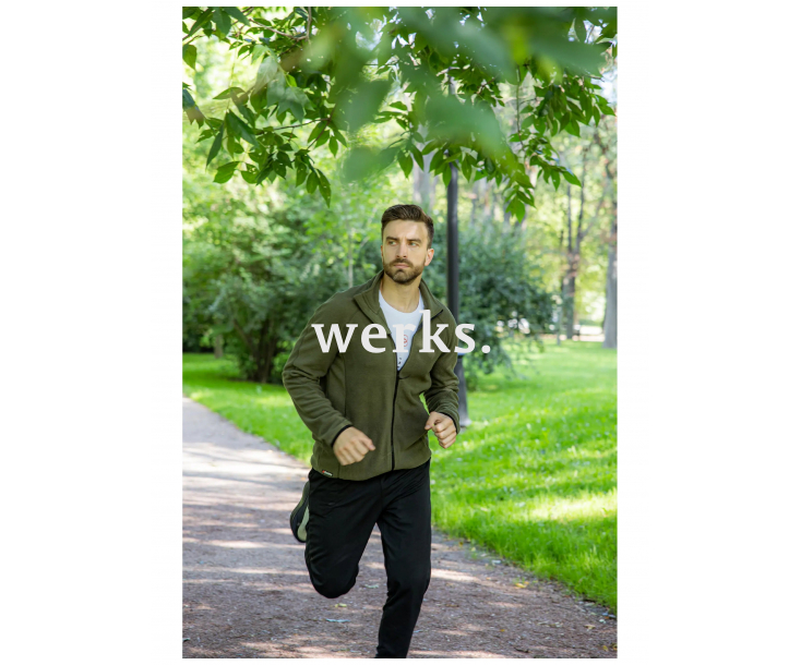 Толстовка флисовая Brodeks KS211 хаки (L)