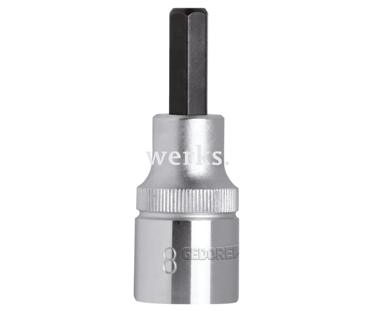 Торцевая головка с отверточной вставкой 1/2 размера 12мм l.55мм Gedore 3300366