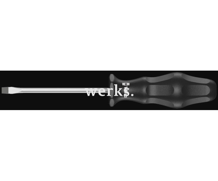 Отвертка Wera Kraftform Classic 1734 WE-031202 1.2 x 10.0 x 200 шлицевая