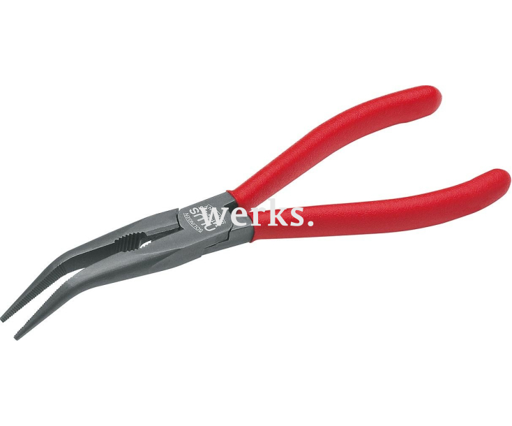 Длинногубцы радиомонтажника 170 мм NWS 141-62-170 с обливными рукоятками и покрытием TitanFinish