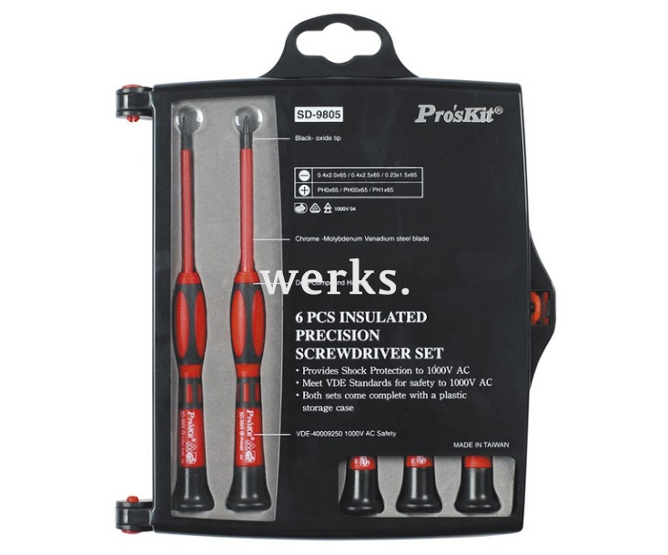 Набор отверток диэлектрических SL PH ProsKit SD-9805