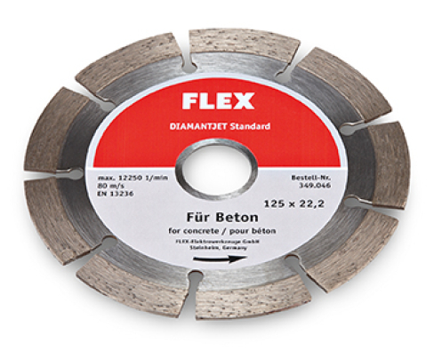 Алмазный отрезной диск 125 x 22,2 мм Flex Diamantjet Standart 349046 по бетону