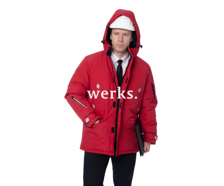 Зимняя куртка-парка Brodeks KW204 красный (XL)