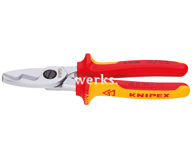 Ножницы для резки кабелей с двойными режущими кромками VDE Knipex KN-9516200
