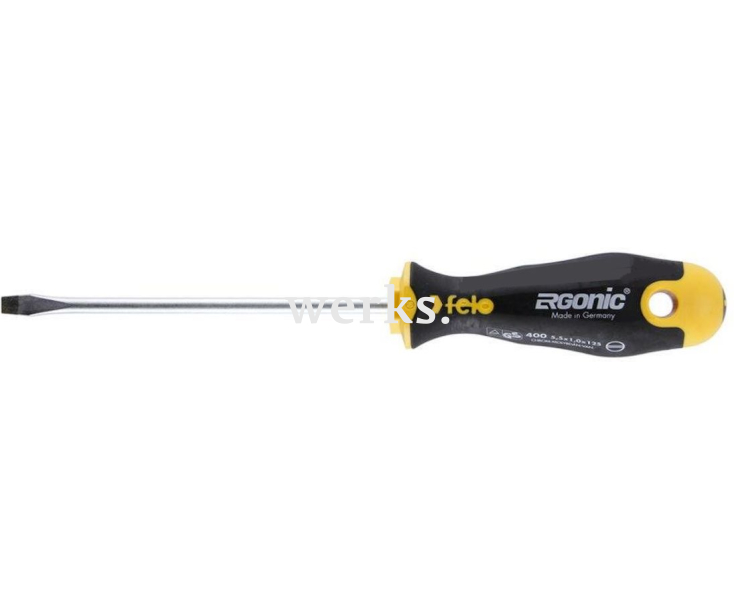 Отвертка Felo Ergonic шлицевая 6,5 x 150 40065510