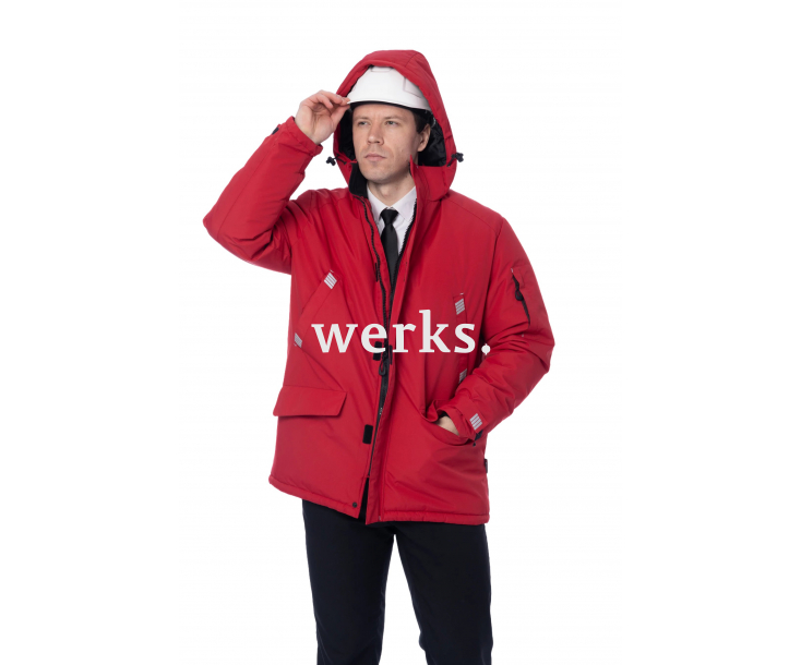Зимняя куртка-парка Brodeks KW204 красный (M)