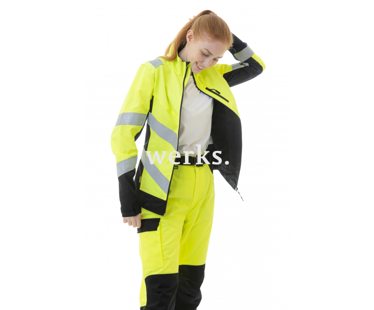 Женская сигнальная куртка Brodeks KS229 желтый/черный (XS)