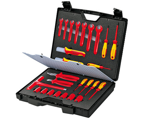 Чемодан стандартный с электроизолированными инструментами, 26 предметов Knipex KN-989912