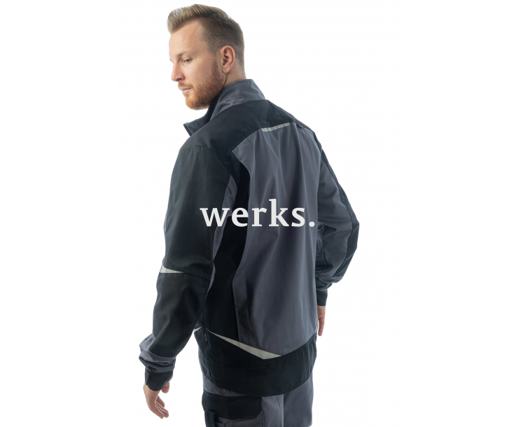 Куртка Brodeks KS202-C 100% хлопок графит серый/черный (M)