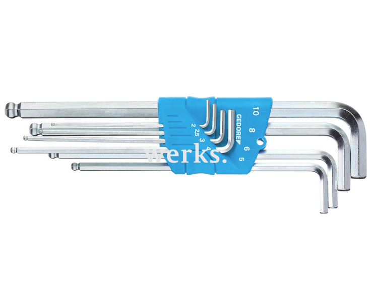 Набор штифтовых ключей HEX H 42 KEL-88 Gedore 1523988 8 предметов