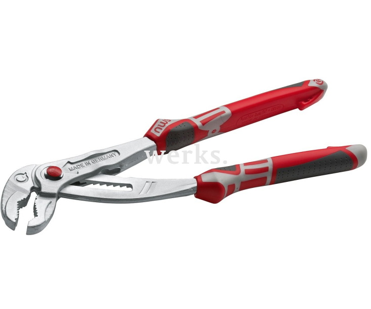 Клещи переставные QuattroGripp 250 мм NWS 1661-49-250 хромированные с рукоятками SoftGripp