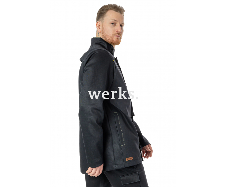 Куртка сварщика 2 класса Brodeks FS 28-02 черный (XXXXL)