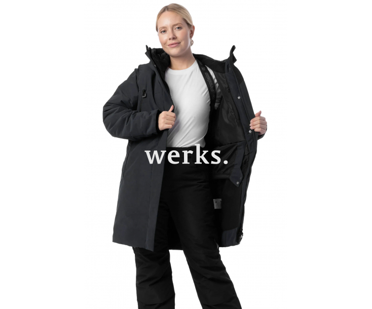 Зимняя женская куртка-парка Brodeks KW258 черный (M)