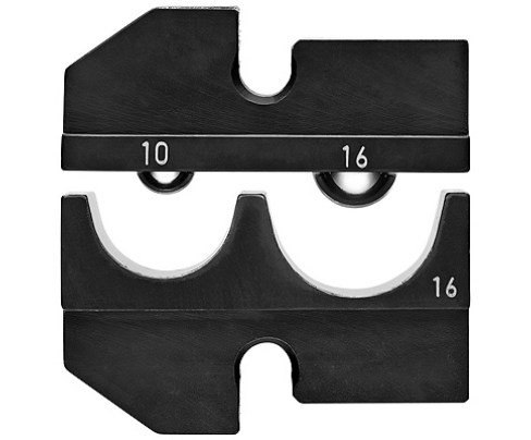 Плашка опрессовочная для изолированных кабельных наконечников + штекер Knipex KN-974916