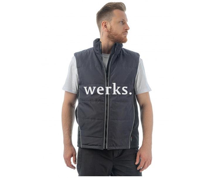 Жилет утепленный Brodeks KW101 серый/черный (XXL)