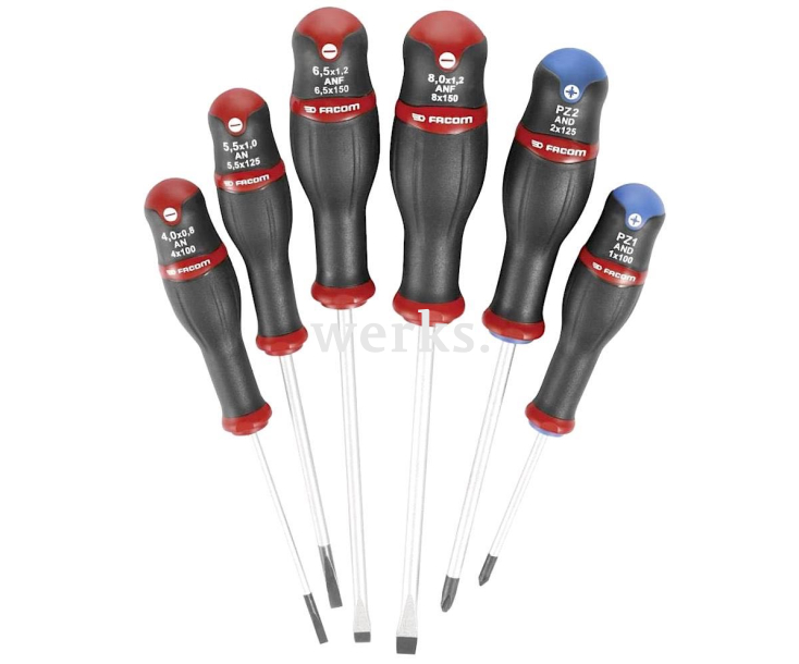 Набор отверток Protwist SL PZ Facom AND.J6 6 предметов