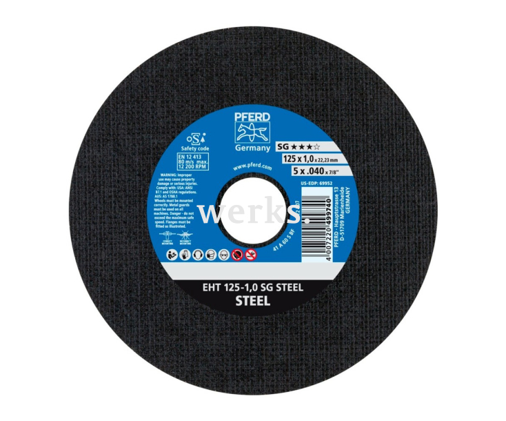 Круг отрезной Pferd EHT 125 - 1,0 SG STEEL
