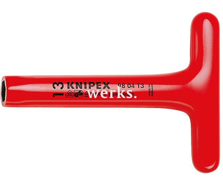 Торцовый ключ VDE с Т-образной ручкой Knipex KN-980417