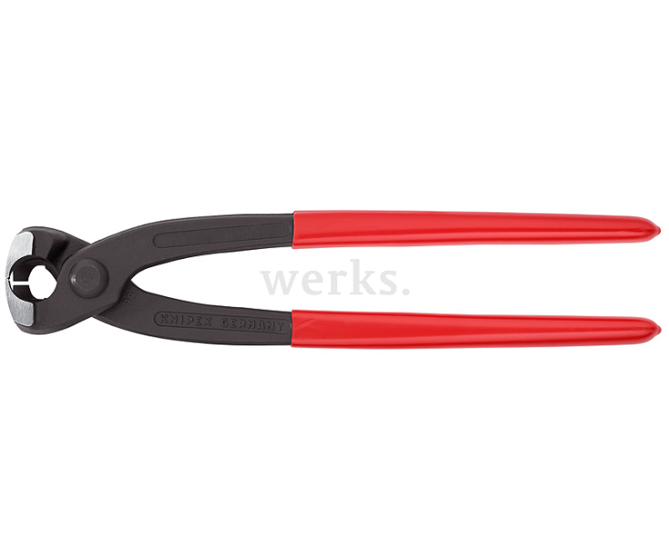 Клещи для хомутов с ушками с боковым носиком для запрессовки Knipex KN-1099I220SB в блистере