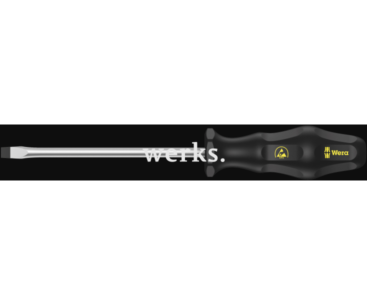 Отвертка Wera Kraftform ESD 1578 A WE-030052 1.2 x 7.0 x 150 шлицевая